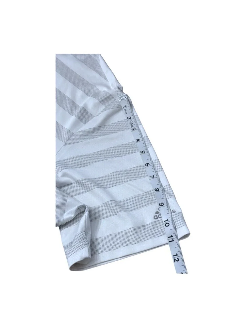 Adidas Golf Climacool Black and White Striped Casual Sport Polo Men’s Size 2XL